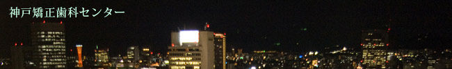 神戸の夜景がきれいです。