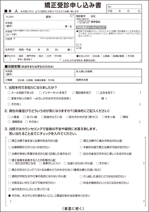 予診表